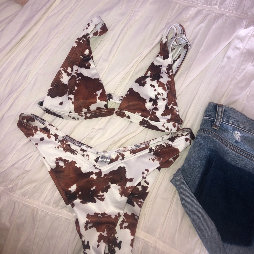 Cow print ASOS bikini